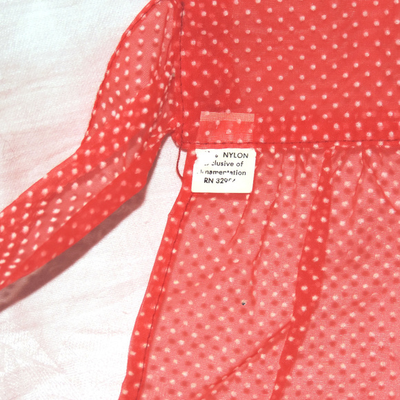 Vintage dotted swiss apron - Picture 4 of 4